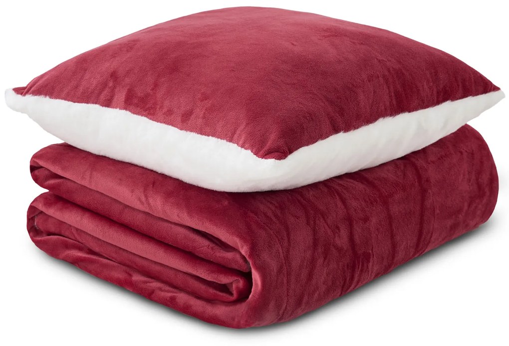 Dormeo hrejivý Set Warm Hug červený