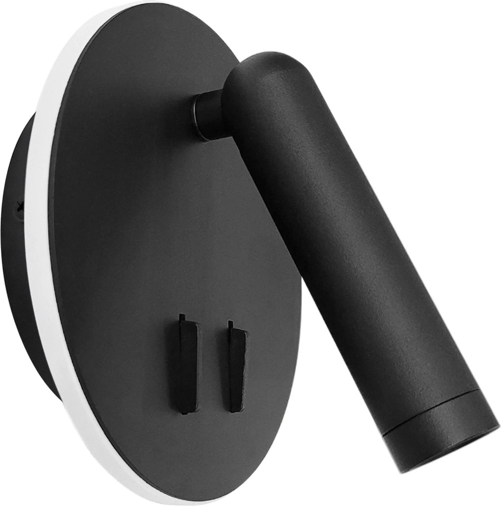 Toolight Toolight, LED nástenné svietidlo 16x14cm, 10W, APP1614-1W, čierna, OSW-06529