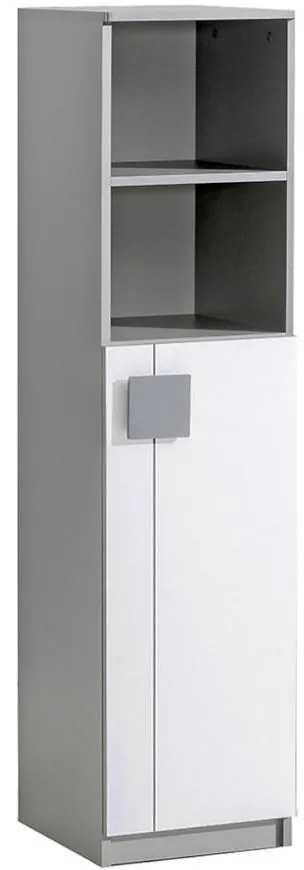 Regál 1D2P Gumi G10 Brilantná biela/Antracyt