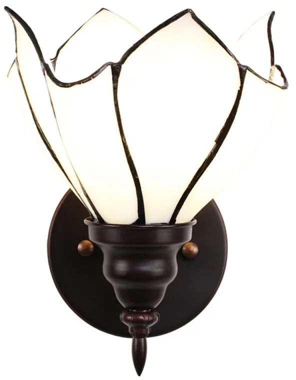 Nástenná vitrážová lampa WHITE 23*19