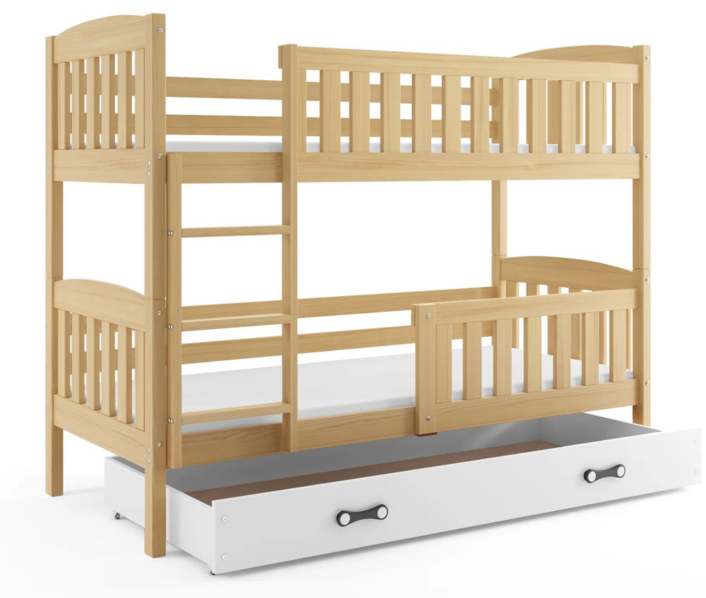 Poschodová posteľ KUBO 190x80 | borovica