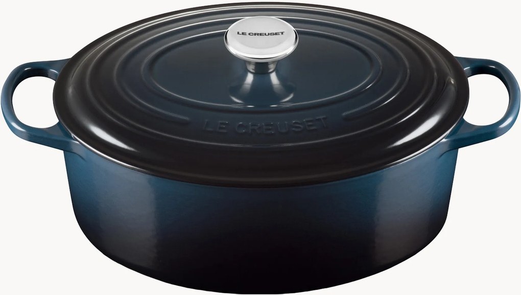 Oválny zapekací liatinový hrniec Signature