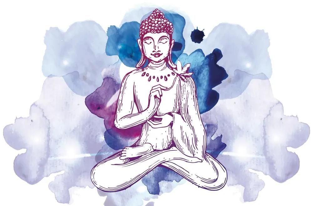Samolepiaca tapeta ilustrácia Budhu - 150x100