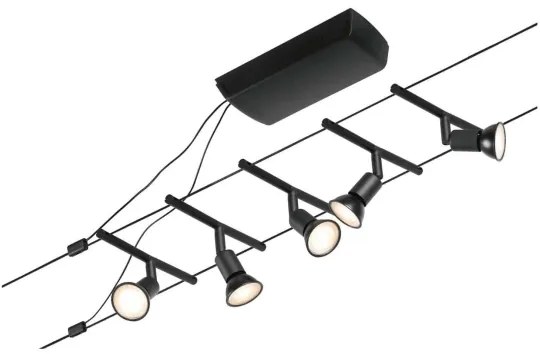 Paulmann 94446 - SADA 5xGU5,3/10W Bodové svietidlo SALT 230V čierna