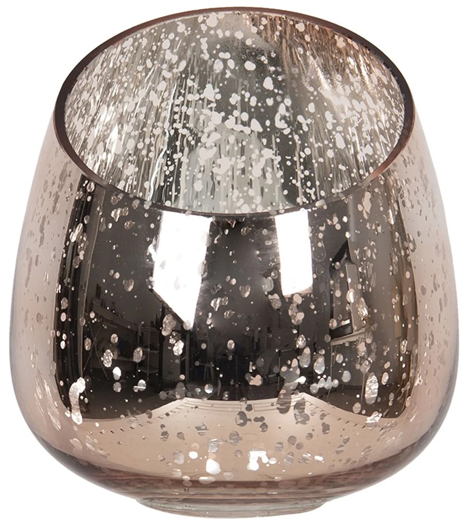 Sklenený svietnik na čajovú sviečku Ruffe - Ø 11*12 cm