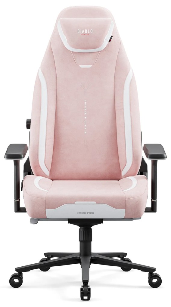 Herné kreslo Normal Size v čierno-ružovej farbe: Diablo X-Eye Prime Akira Pink