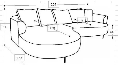 Béžová rohová pohovka (ľavý roh) Vitoria – Scandic