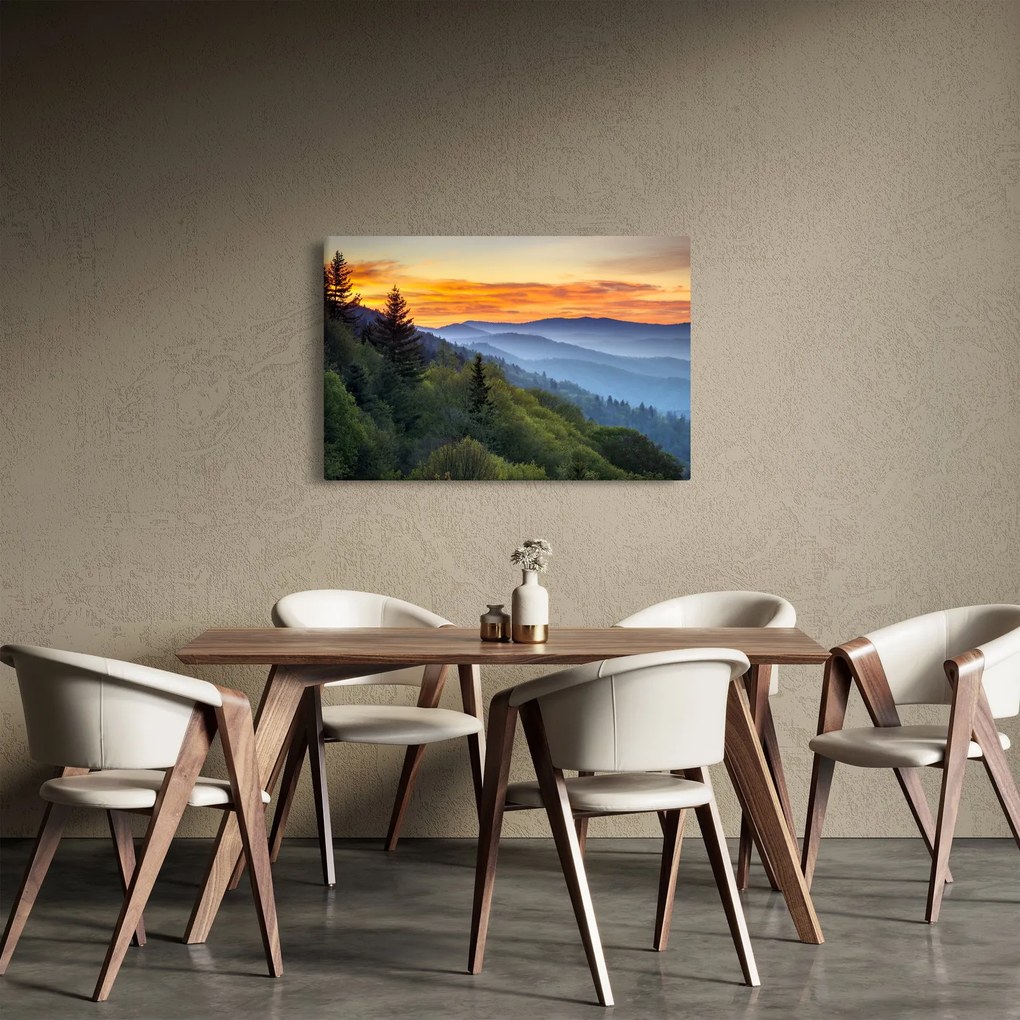 Obraz - Červánky v horách (90x60 cm)