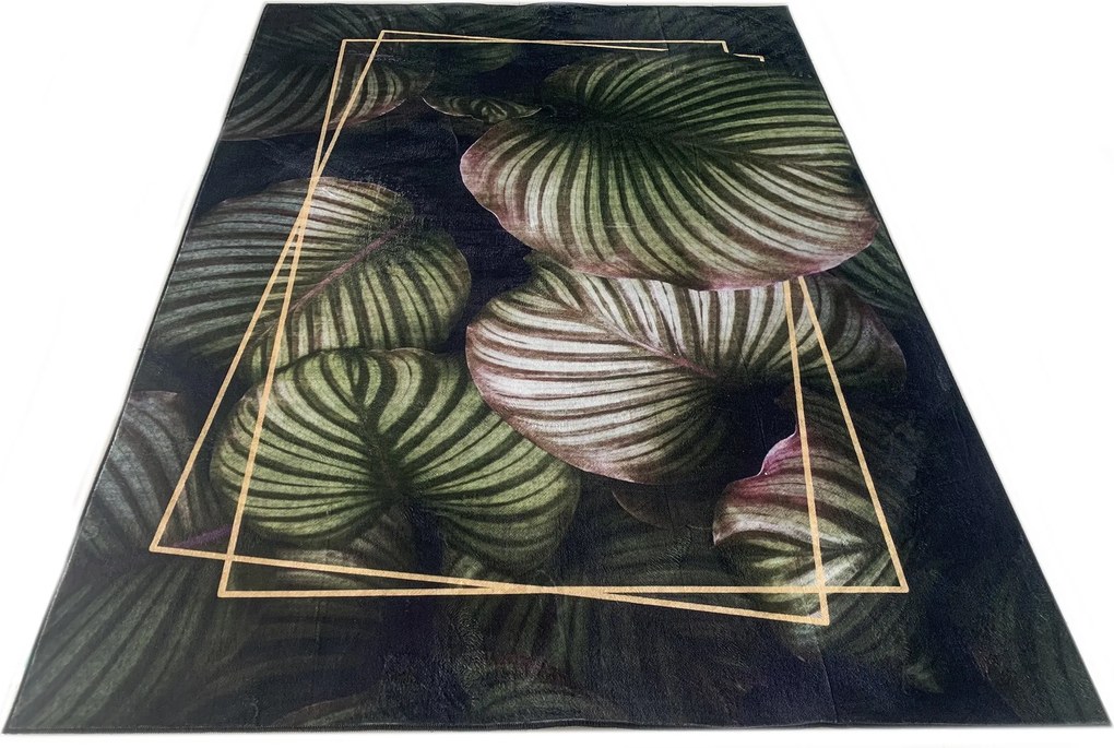 TA Koberec Y-A FLANNEL PRINTED Sivý (flanelový) Obdĺžnikový Rozmer: 140x200 cm