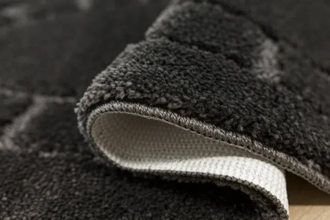 Kúpeľňový koberček Ocean tmavosivý ovál