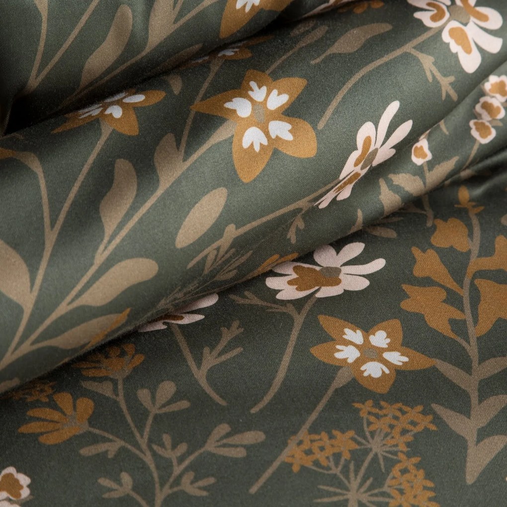 MAKOSATÉNOVÉ OBLIEČKY REINA48 200X220 CM, 2 KS 70X80 CM KVETY