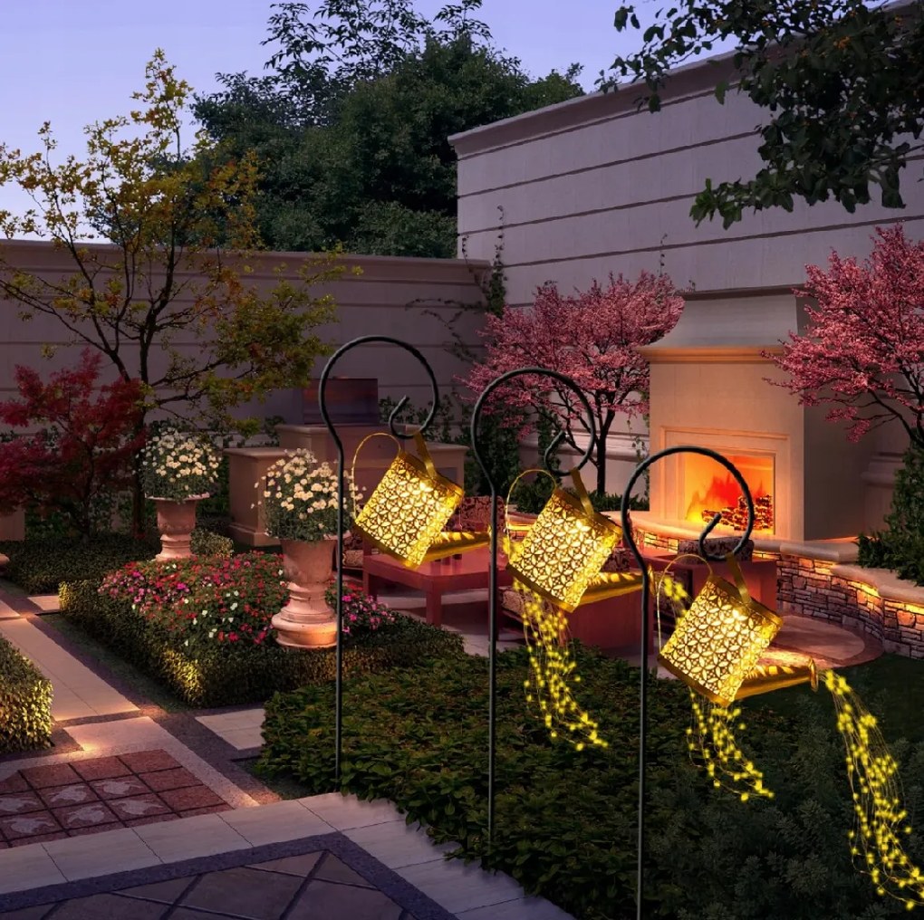 BERGE Solárne záhradné svietidlo so snímačom súmraku IP44, tesné