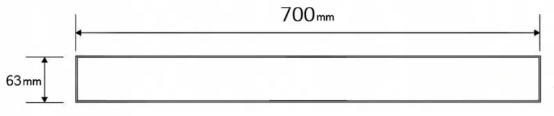 Mexen M01 vzor, mriežka na sprchový žľab 70 cm zlatá, 1520070
