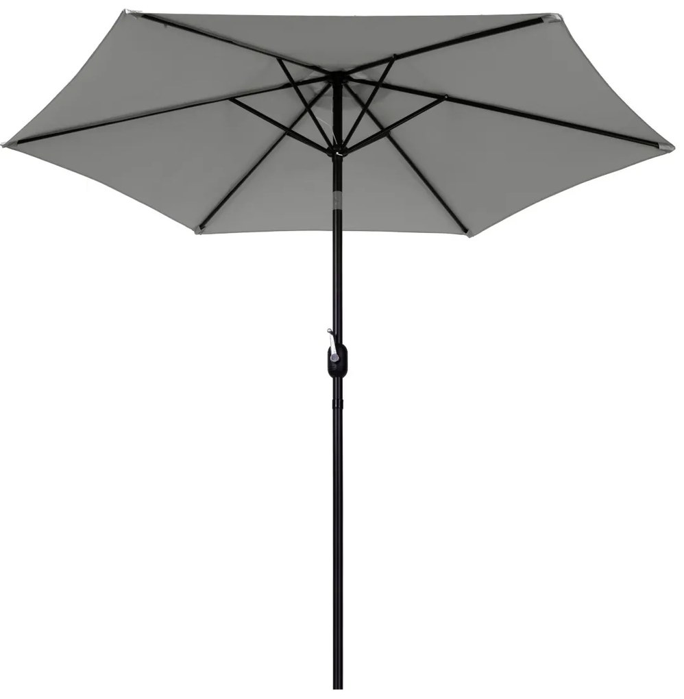 Záhradný slnečník Alissa 270 cm sivý