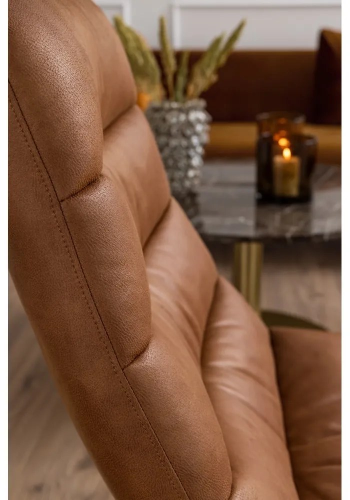 Hnedé relaxačné kreslo Milford - Actona