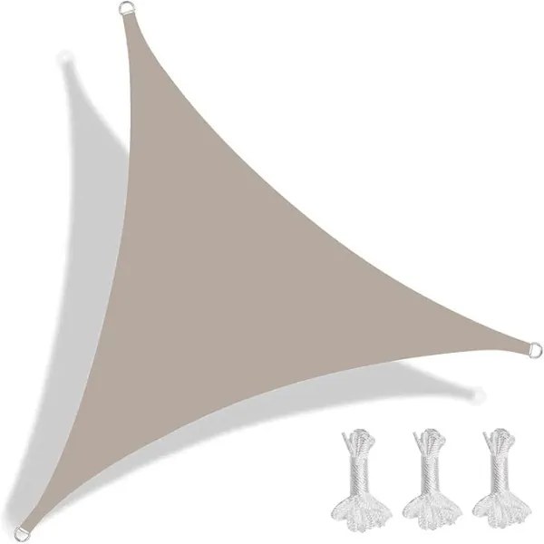 Tieniaca plachta celta trojuholník 5x5x5m 200g/m hnedá taupe