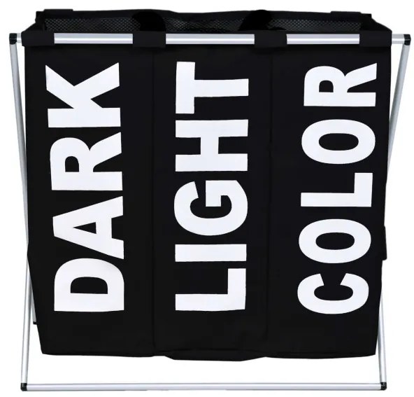 Kôš na bielizeň TRIKO 130 l čierny