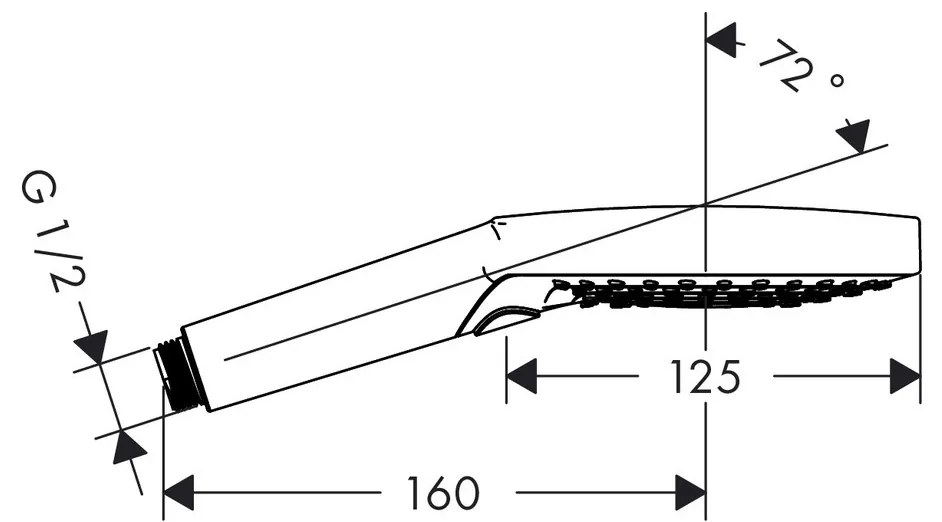 Hansgrohe Raindance Select S, ručná sprcha 120 3jet, chrómová, HAN-26530000
