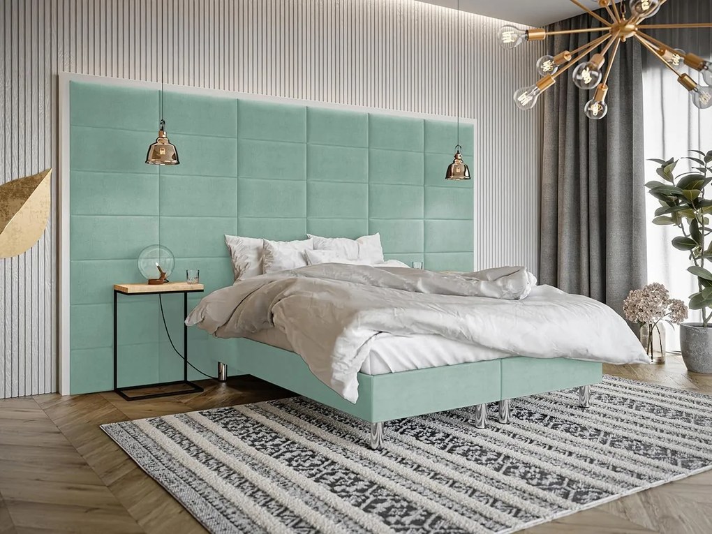 Čalúnená manželská posteľ Estelle B, Dostupné poťahy: Manila 26, Rozmer postele: 140x200