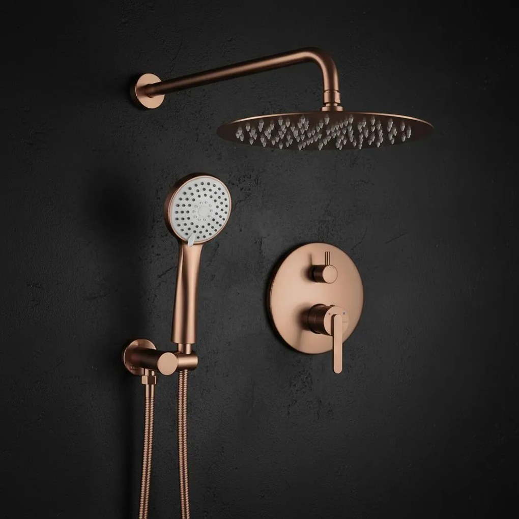 Rea Ontario, podomietková sprchová súprava s BOX montážnym systémom, medená matná, REA-P5650