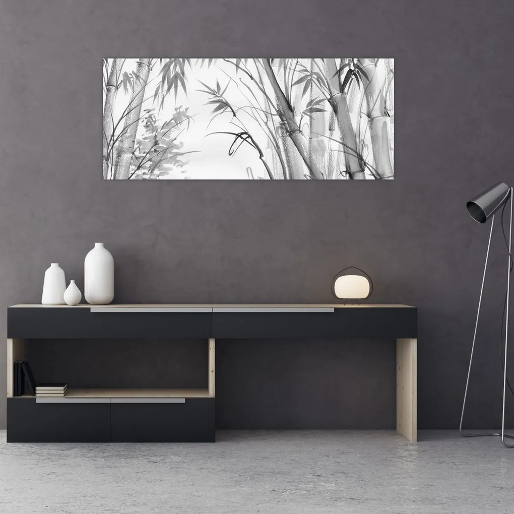 Obraz - Bambusový les (120x50 cm)