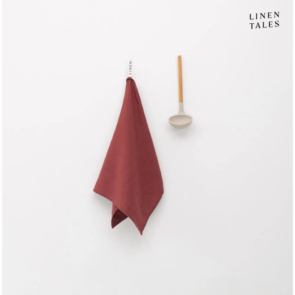 Ľanová utierka 45x65 cm Marsala – Linen Tales