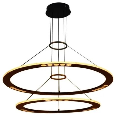 LED Stmievateľný luster na lanku LED/90W/230V 3000-6500K + diaľkové ovládanie