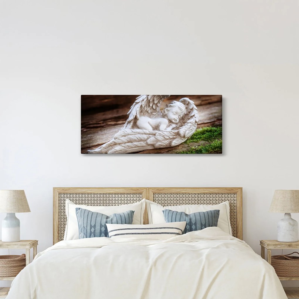 Obraz - Spiaci anjelik (120x50 cm)