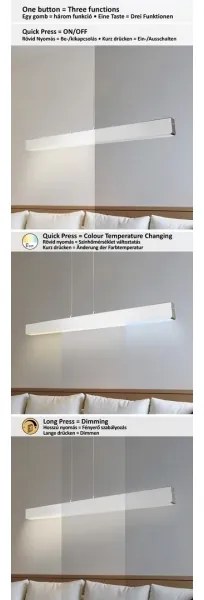 Rabalux 6670 - LED Stmievateľný luster na lanku TITHANIA LED/24W/230V 120 cm