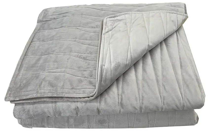 Prikrývka na posteľ Lido 170x220 svetlosivá Merkury Home