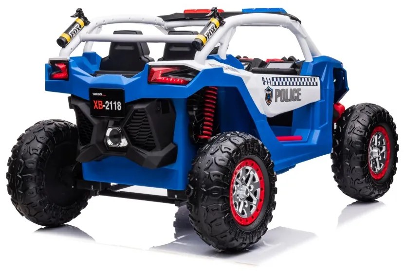 LEAN CARS ELEKTRICKÉ AUTÍČKO BUGINA XB-2118 POLÍCIA - 4x4 - Modrá - 4x45W - BATÉRIA - 24V7Ah- 2024