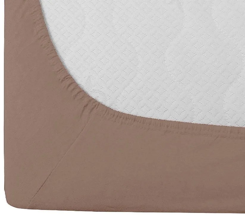 Jersey plachta EXCLUSIVE svetlohnedá 90x200 cm