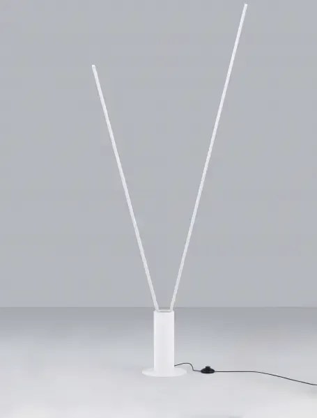 LED biela stojaca lampa Kimolia