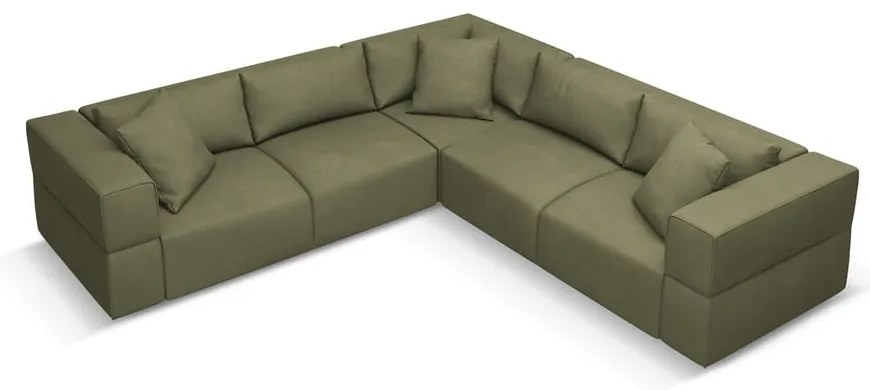 Svetlozelená variabilná rohová pohovka Esther – Milo Casa