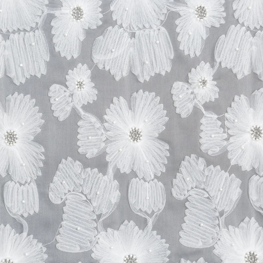 ZÁCLONA NA KRÚŽKOCH EVA MINGE JASMIN 140X250 CM VZOROVANÁ