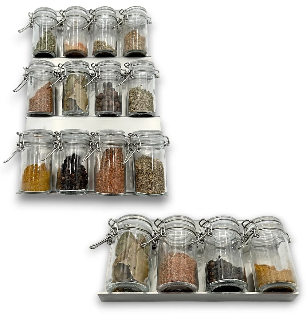 Zeller Present Sada 16ks koreničiek HERMES 100ml + 4ks organizér na koreničky VASKY - NEREZ (nízky) + sada 24ks štítkov