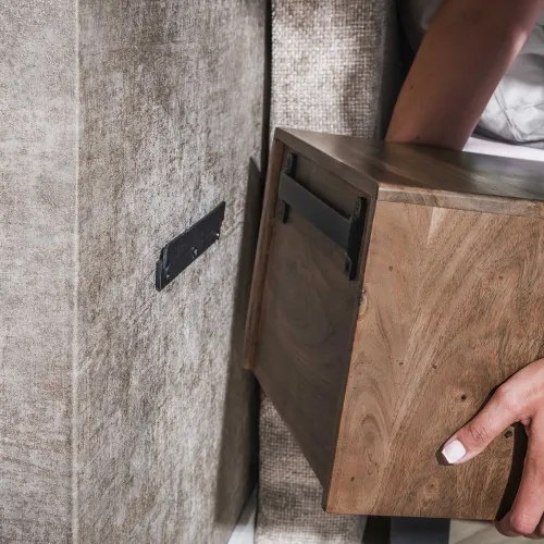Nočný stolík 30-11 Carve Drevo Acacia  - Komfort-nábytok