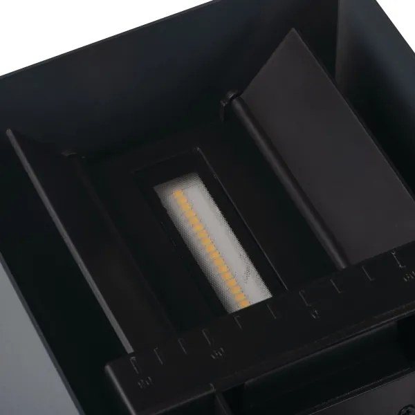 Kanlux 28996-LED Solárne nástenné svietidlo REKA LED/3W/230V 3000/4000/6500K IP65 čierna
