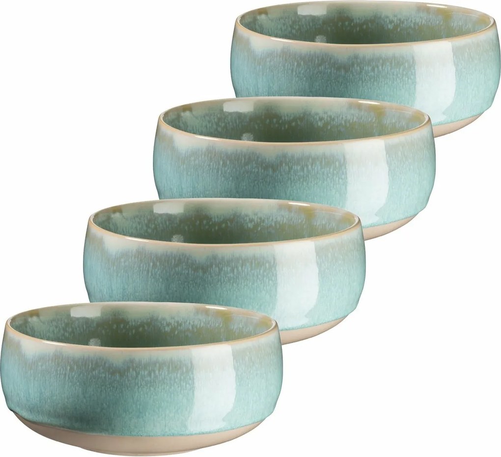 Mäser Súprava polievkových misiek 4 ks AQUATA – 14 cm, zelená