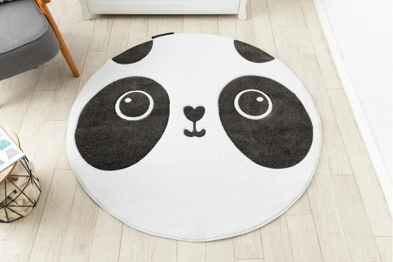 Koberec PETIT PANDA biela Veľkosť: kruh 160 cm