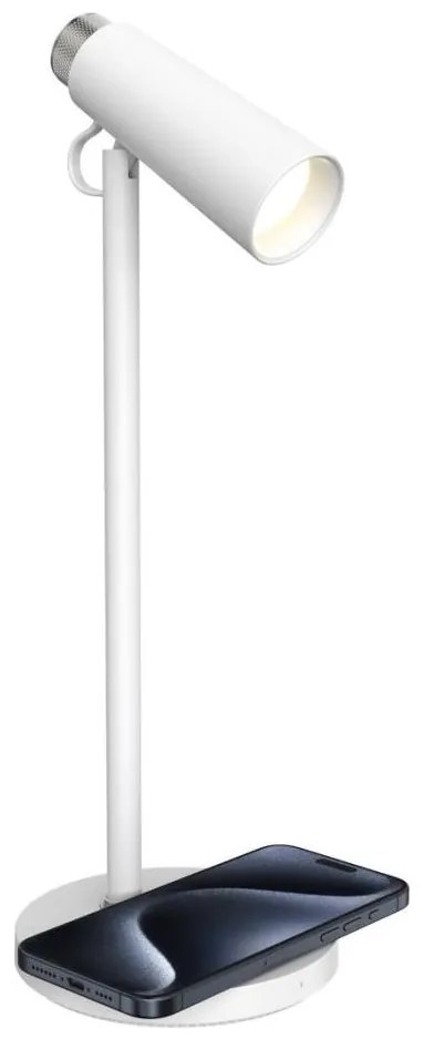 Immax 08990L - LED Stmievateľná stolná lampa s Qi nabíjaním TIT LED/12W/230V biela