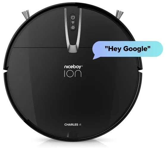 Niceboy ION Charles i4 - Inteligentný robotický vysávač 2v1 4400 mAh Wi-Fi čierna + DO