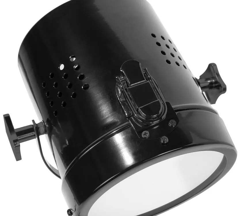 Kovová stolná lampa čierna HENARES Beliani
