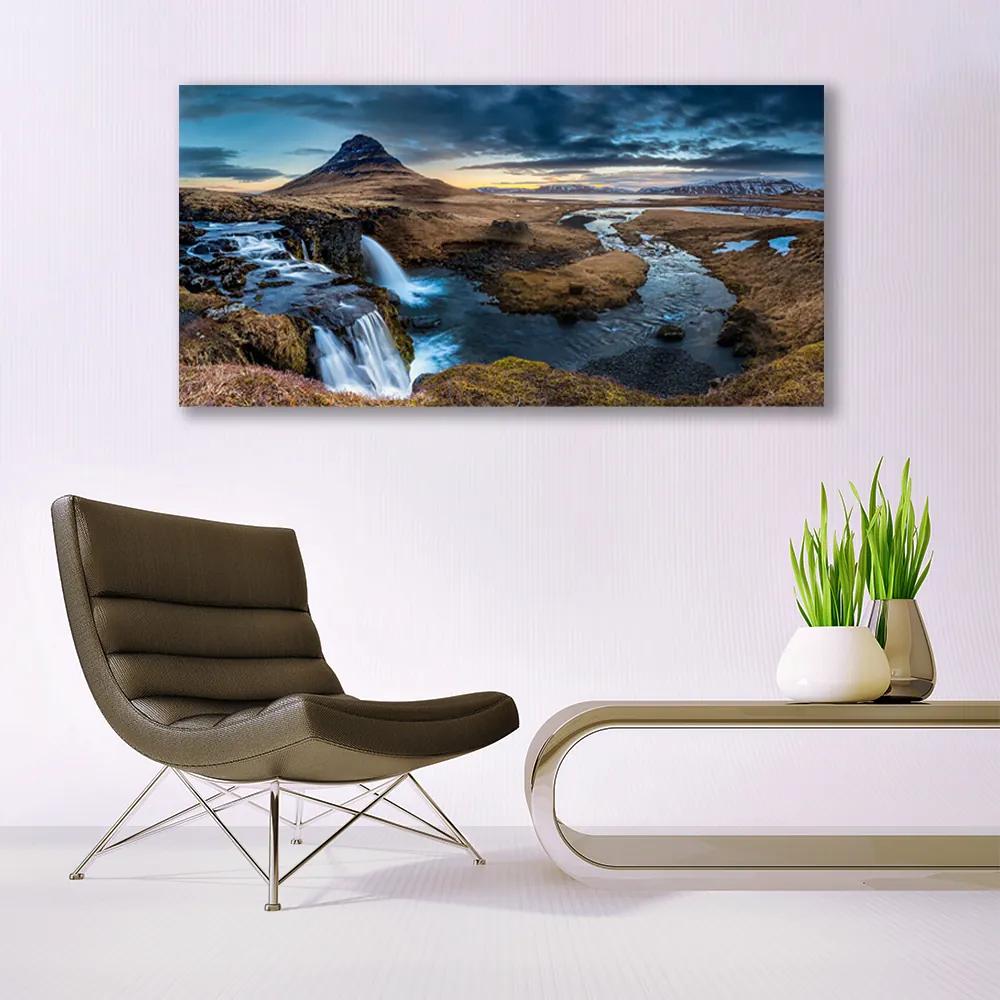 Obraz plexi Vodopád rieka príroda 120x60 cm