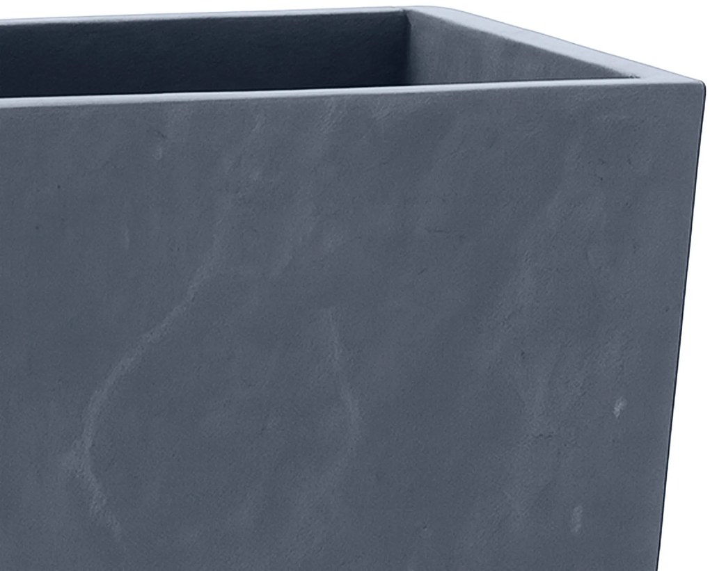 Sada 3 ks kvetináčov 2 square - antracitová
