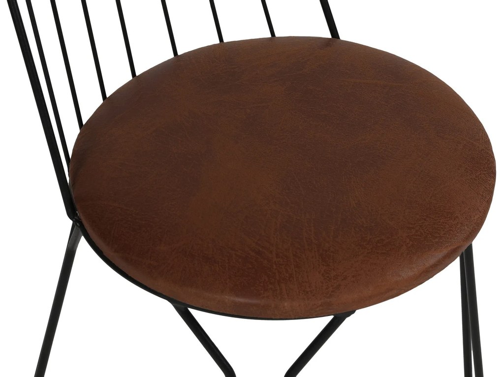 Súprava 2 ks jedálenských stoličiek Ada čierna/hnedá