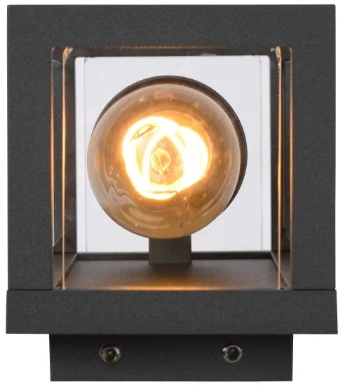 Lucide 27885/01/30 - Vonkajšie nástenné svietidlo CLAIRE 1xE27/15W/230V IP54 čierna