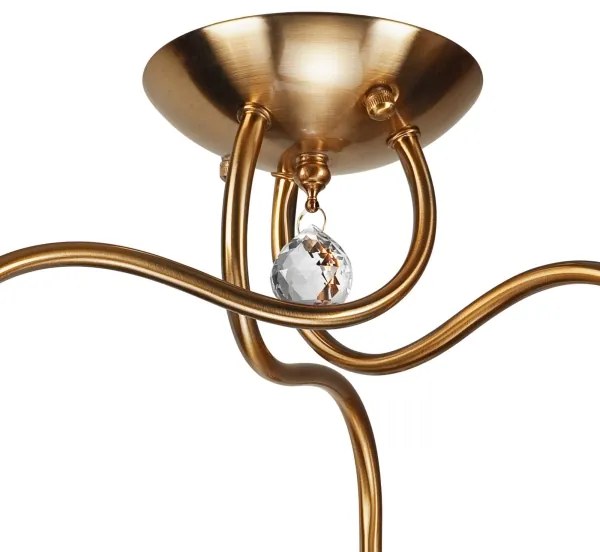 Prisadený luster MIRANDA 3xE27/60W/230V zlatá