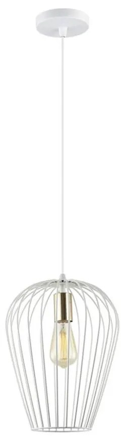 Klausen 111014 - Luster na lanku BLANCHE 1xE27/11W/230V biela