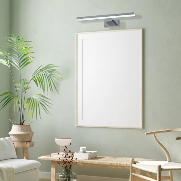 Kúpeľňové nástenné LED svietidlo SHINE, 7 W, 230 V, 30 cm, IP44, lesklý chróm